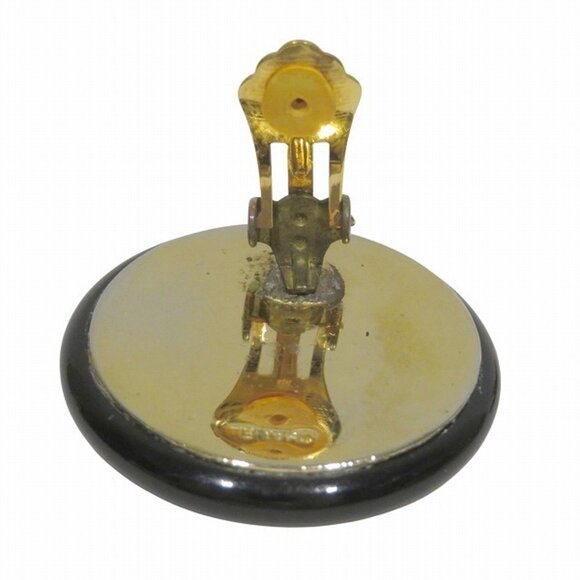 CHANEL Black Logo Earrings - Picture 4 of 9